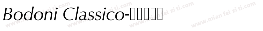 Bodoni Classico字体转换